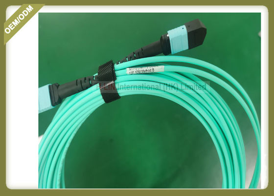 China Het Wijfje van USCONNEC MTP AAN kabel van de de Kernvezel van MTP de vrouwelijke OM4 12 met Polority-methode A of B leverancier